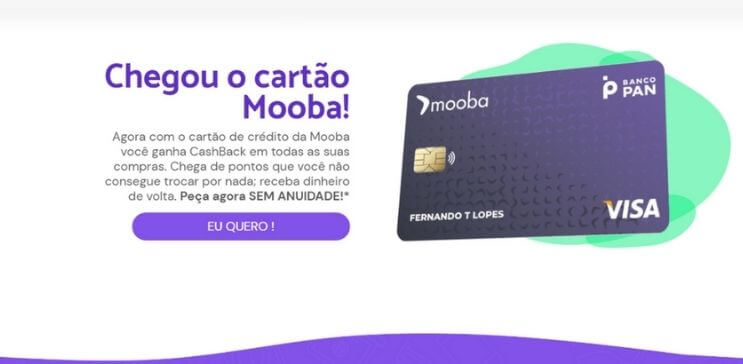 cartão de crédito com cashBack